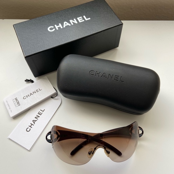 CHANEL Accessories Chanel Sunglasses 445 Rimless Gold Cc Poshmark